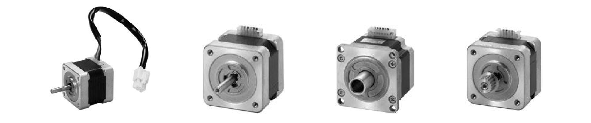Stepper Motors with Shafts and Cable Modifications Image
